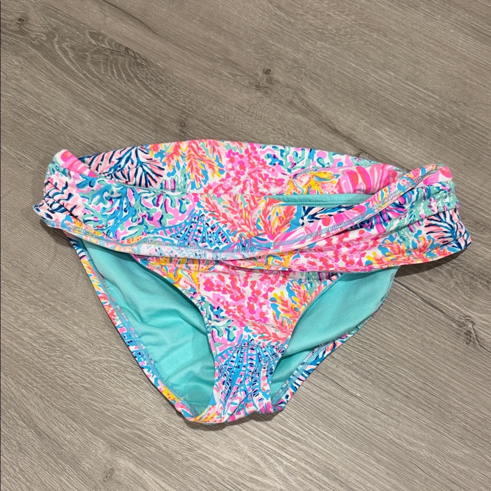 Lilly Pulitzer Pink Multi Tropical Print Bikini Bottoms